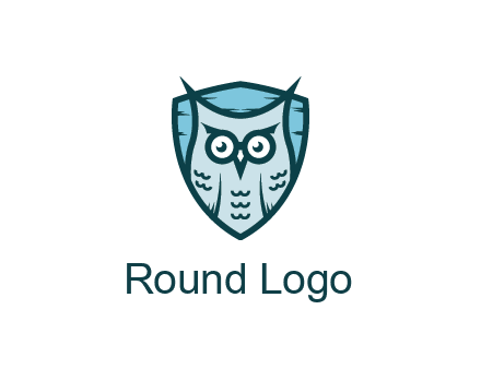 owl in shield