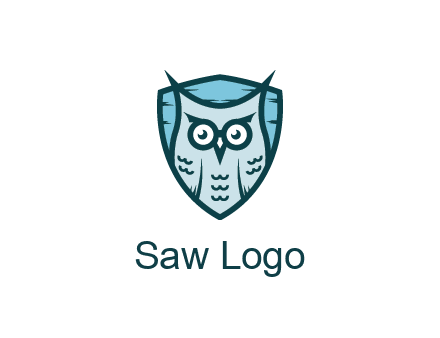 owl in shield