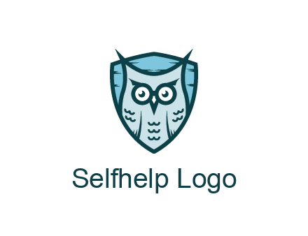 owl in shield