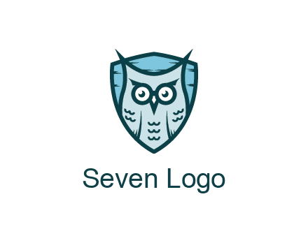 owl in shield