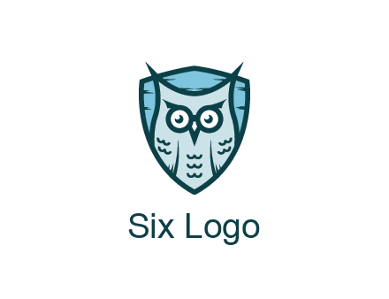 owl in shield