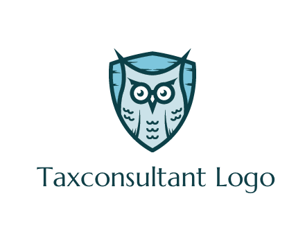 owl in shield