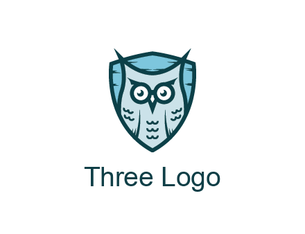 owl in shield