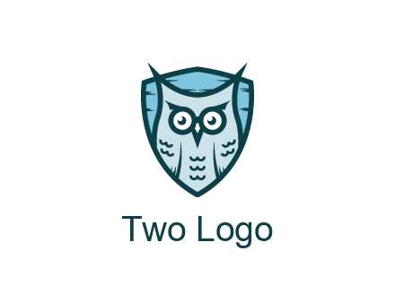 owl in shield