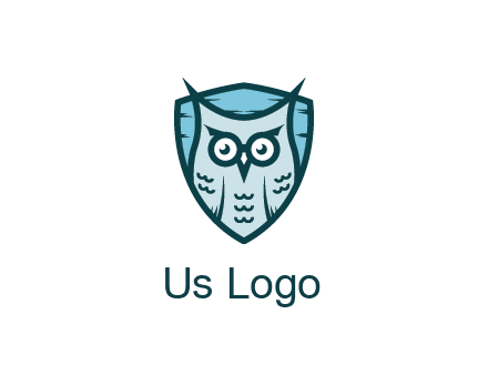 owl in shield