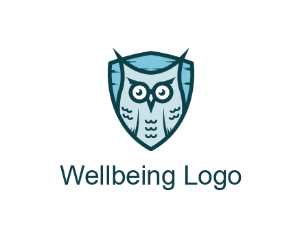 owl in shield