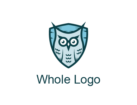owl in shield