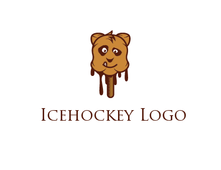 ice-cream looking like bear face