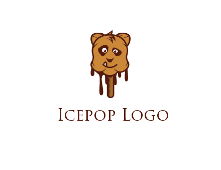 ice-cream looking like bear face