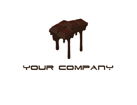 melting chocolate bar