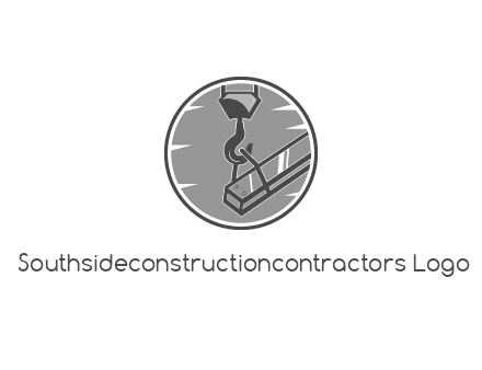 crane lifting steel bar