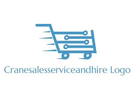 network lines forming shopping cart