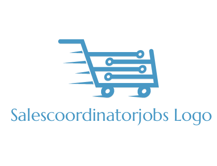 network lines forming shopping cart