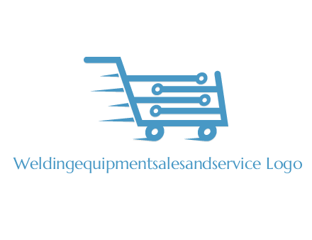 network lines forming shopping cart