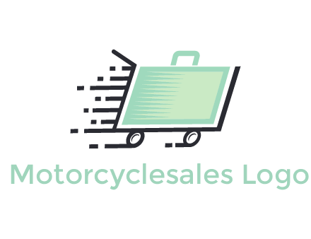suitcase in shopping cart