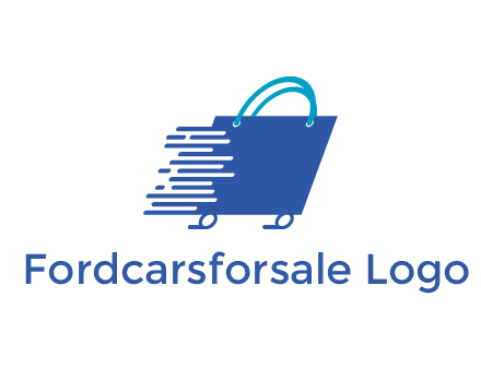 digital shopping bag with wheels