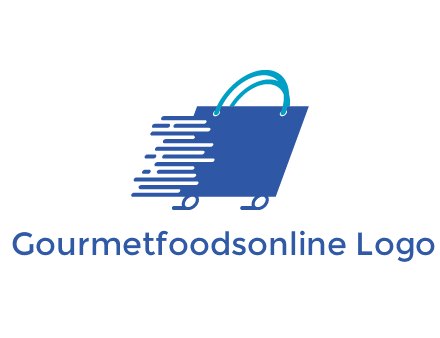 digital shopping bag with wheels