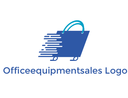 digital shopping bag with wheels