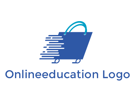 digital shopping bag with wheels