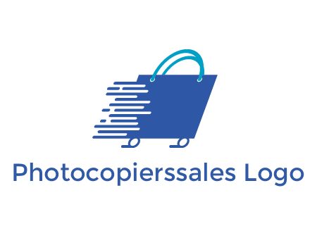 digital shopping bag with wheels