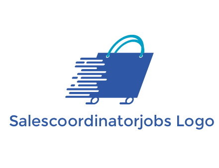 digital shopping bag with wheels