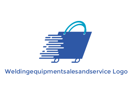 digital shopping bag with wheels