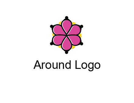 rotating petals forming flower