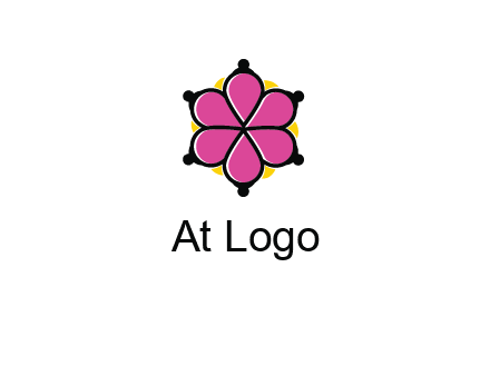 rotating petals forming flower