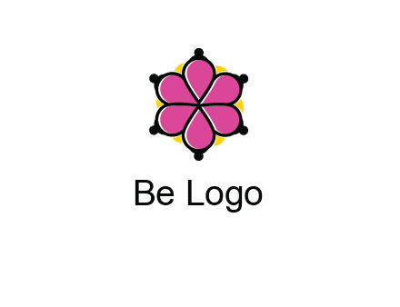 rotating petals forming flower
