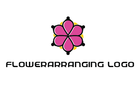 rotating petals forming flower