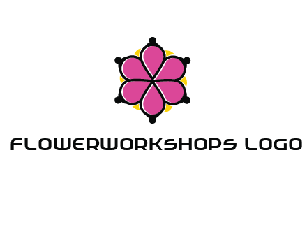 rotating petals forming flower