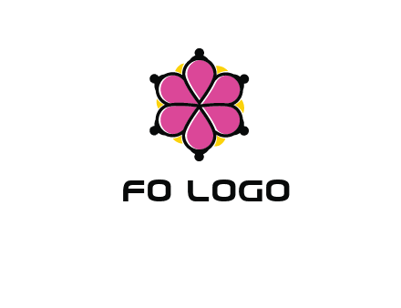 rotating petals forming flower