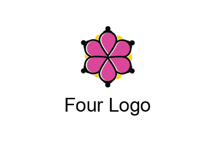 rotating petals forming flower