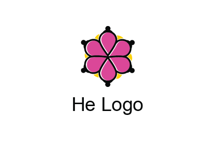 rotating petals forming flower