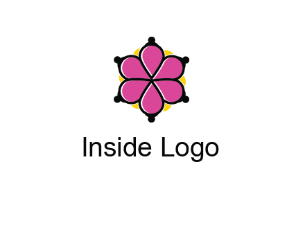 rotating petals forming flower