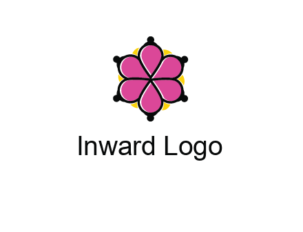 rotating petals forming flower