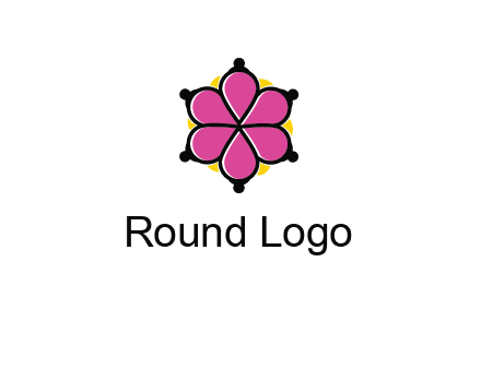 rotating petals forming flower
