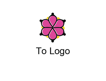 rotating petals forming flower