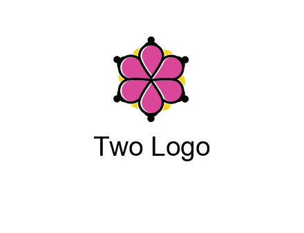rotating petals forming flower