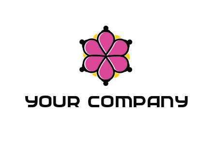 rotating petals forming flower