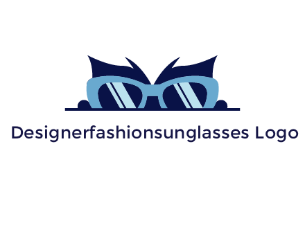 cat wearing big sunglasses hiding