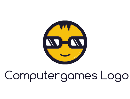 smiley face with glasses