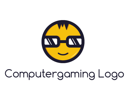 smiley face with glasses