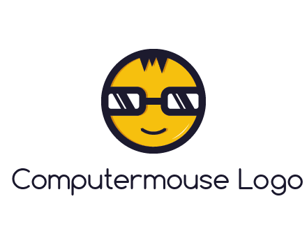 smiley face with glasses