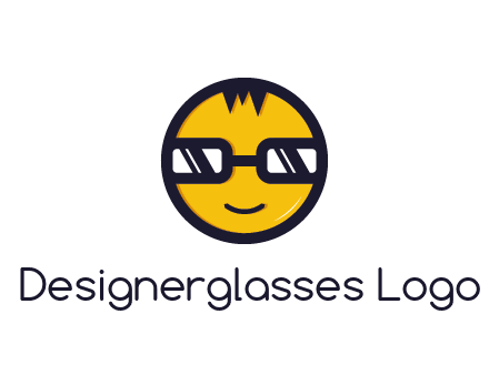 smiley face with glasses