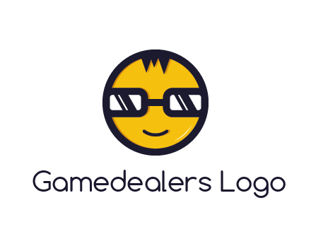 smiley face with glasses