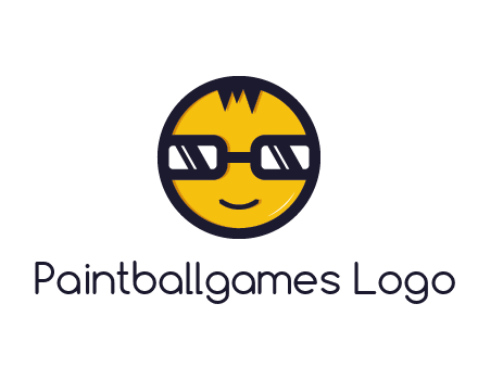smiley face with glasses