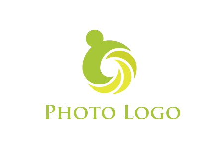 person with swoosh graphics