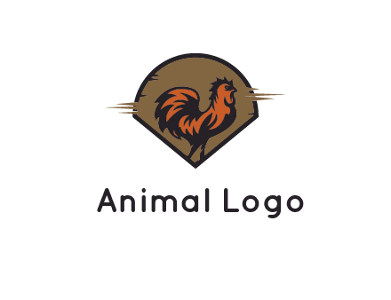 rooster in circle