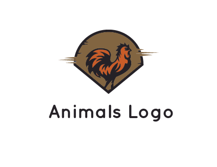 rooster in circle